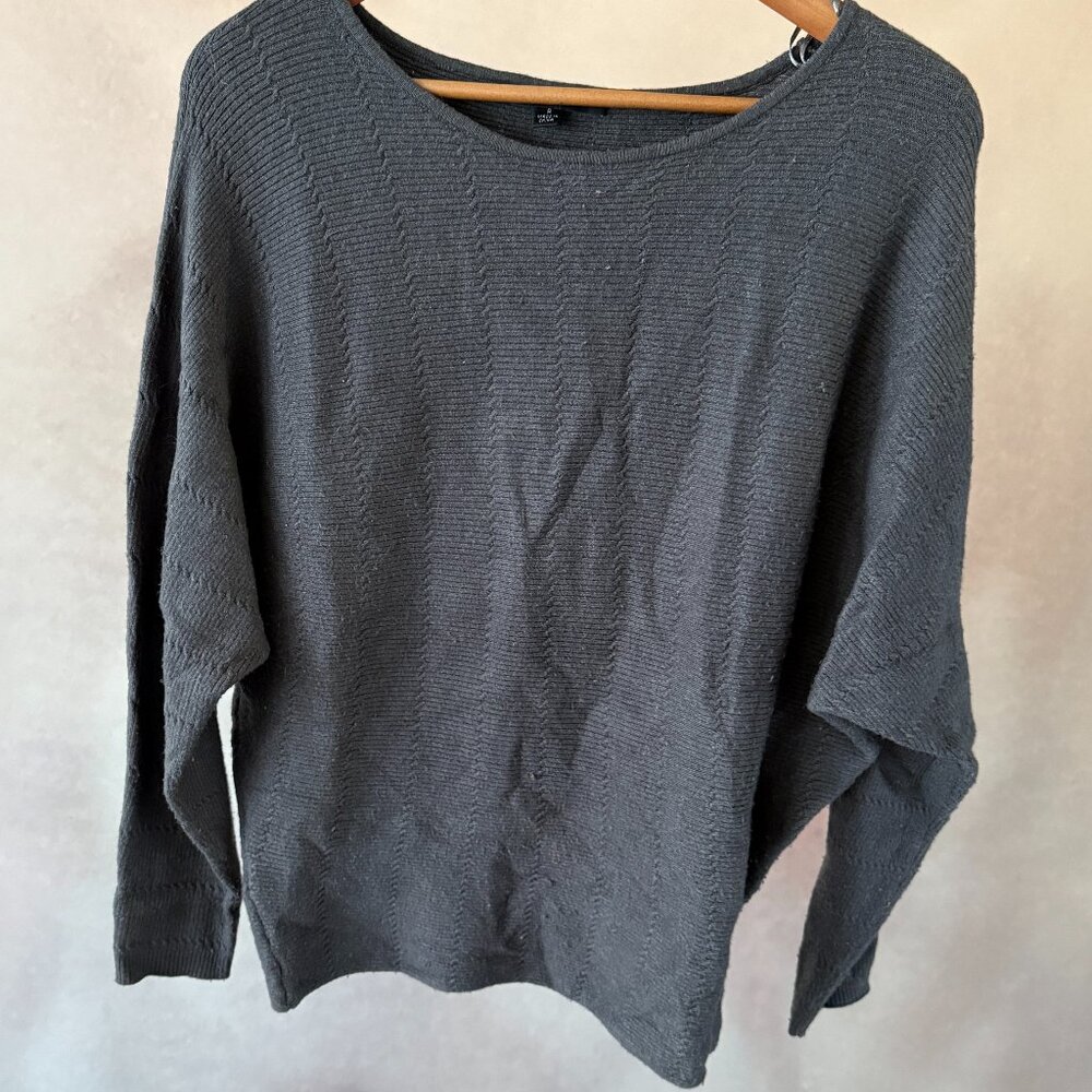 Dolman Sleeve Grey Sweater